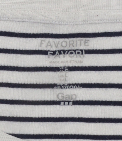 Womens UK Size L Gap White Basic T-Shirt