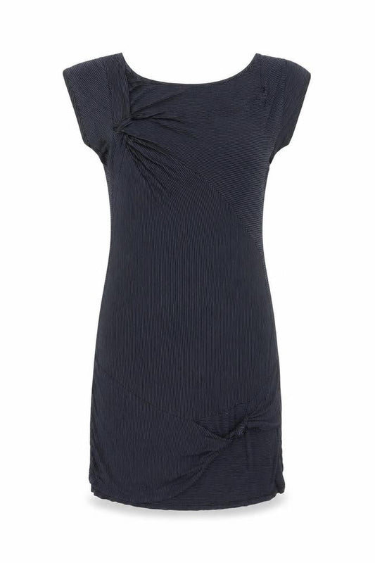Promod Women Black Striped Bodycon Short Dress Size 8
