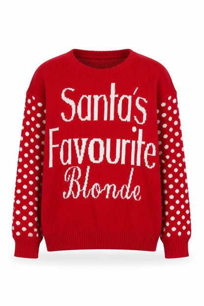 Womens UK Size S Boohoo Red Pullover Jumper