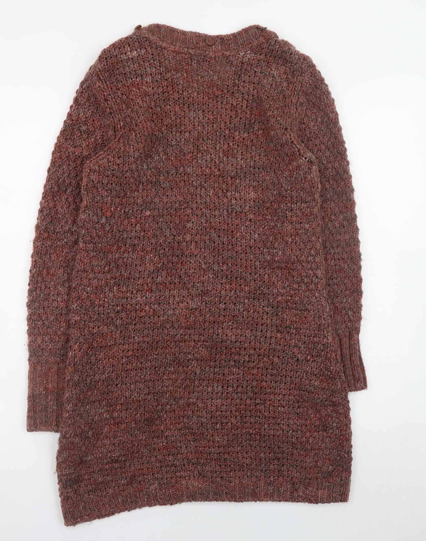 Womens UK Size S Marks and Spencer Brown Cardigan Jumper