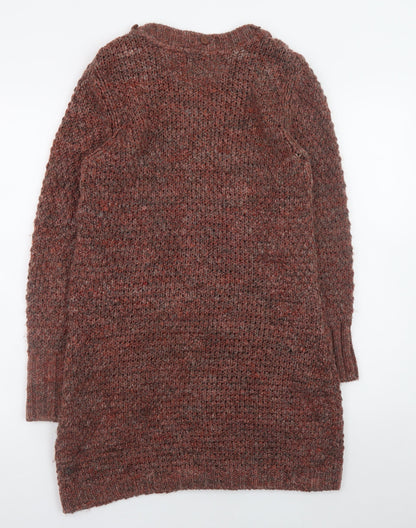 Womens UK Size S Marks and Spencer Brown Cardigan Jumper