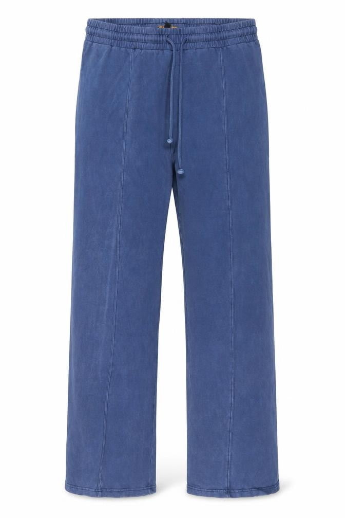 Mens UK Size L Rising Relaxed Fit Sweatpants Blue Trousers