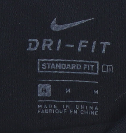 Nike Men's Black Dri-Fit Short Sleeve Sports T-Shirt M
