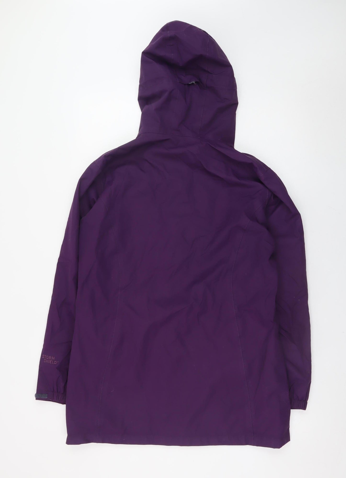 Peter Storm Women's Purple Waterproof Hooded Rain Jacket Size 12