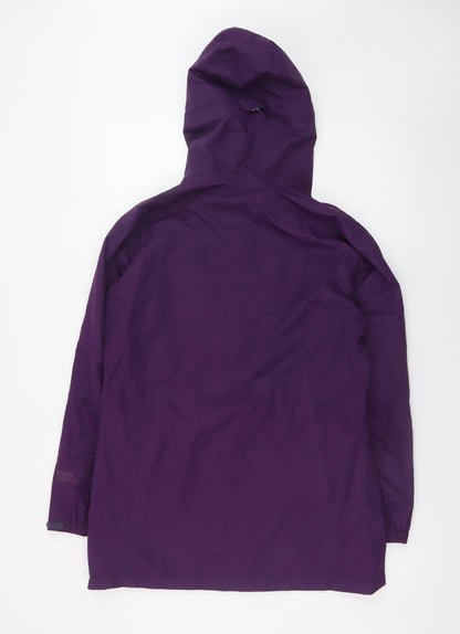 Peter Storm Women's Purple Waterproof Hooded Rain Jacket Size 12