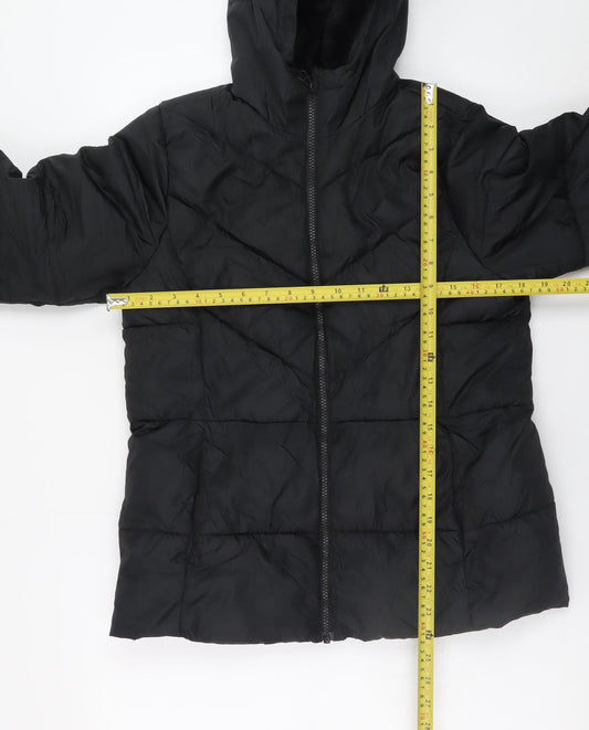 Womens UK Size 14 Wonder Nation Black Puffer Jacket
