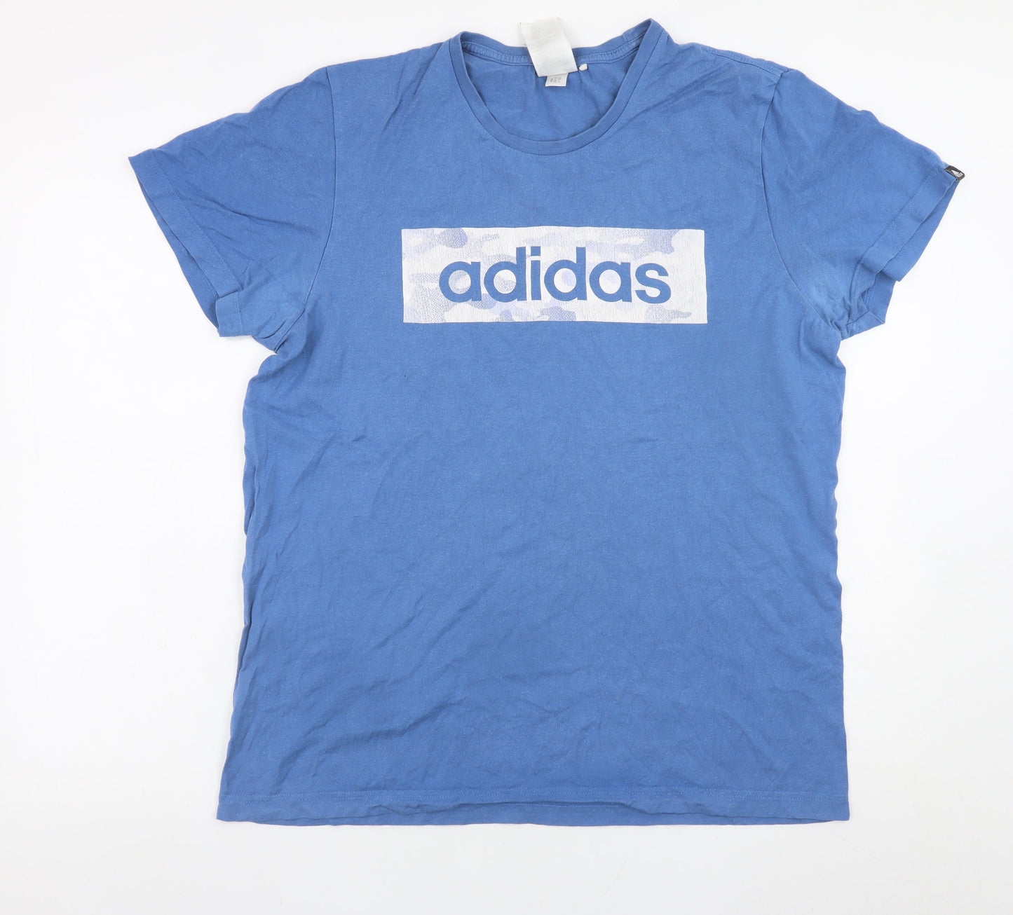 Mens UK Size M adidas Blue  T-Shirt