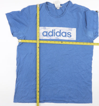 Mens UK Size M adidas Blue  T-Shirt
