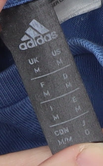 Mens UK Size M adidas Blue  T-Shirt