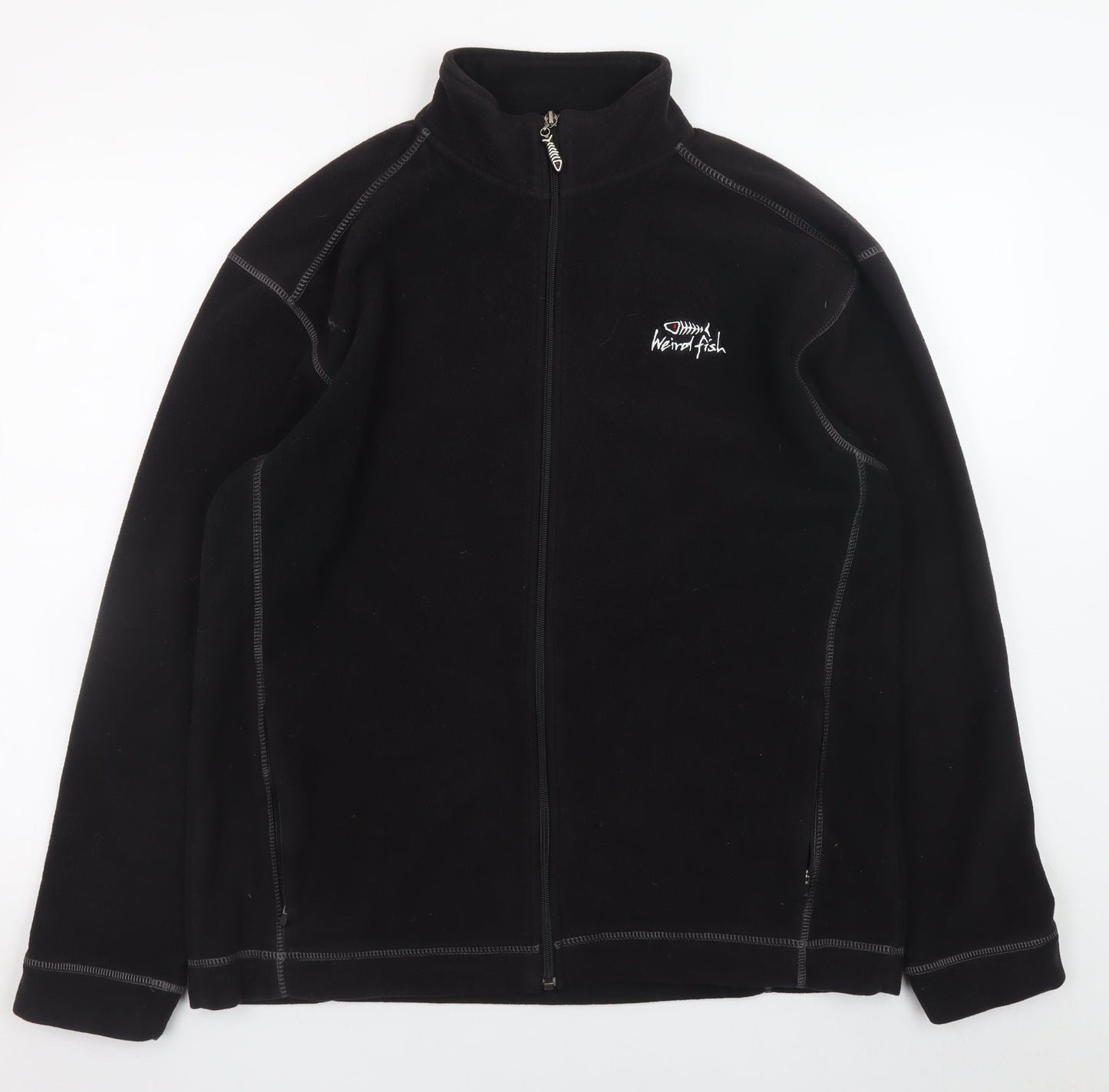 Weird Fish Men’s Black Fleece Full Zip Jacket M