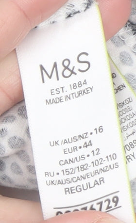 Womens UK Size 16 Marks and Spencer A-Line Jersey Skirt
