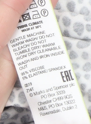 Womens UK Size 16 Marks and Spencer A-Line Jersey Skirt