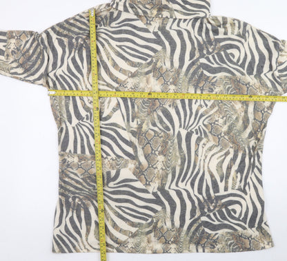 Womens UK Size 2XL Viola Borghi Multicoloured Tunic Blouse