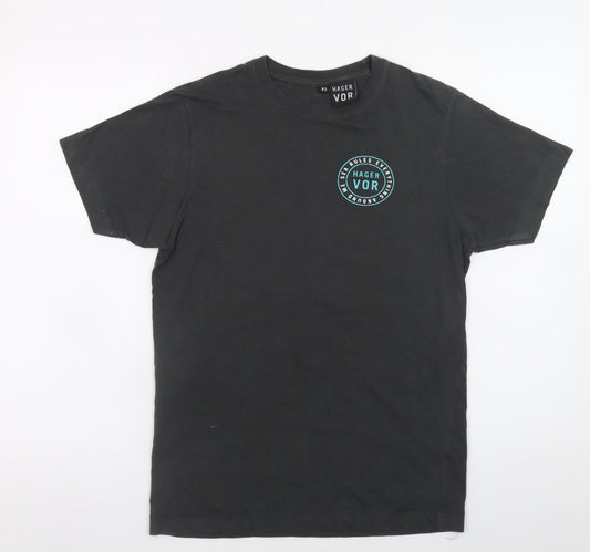 Mens UK Size XS Hager Vor Black  T-Shirt