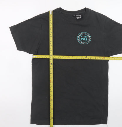 Mens UK Size XS Hager Vor Black  T-Shirt