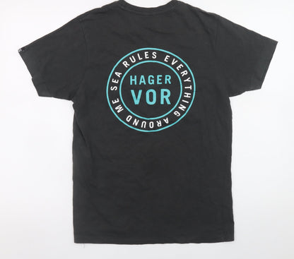 Mens UK Size XS Hager Vor Black  T-Shirt
