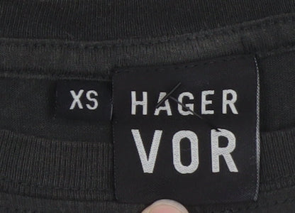 Mens UK Size XS Hager Vor Black  T-Shirt