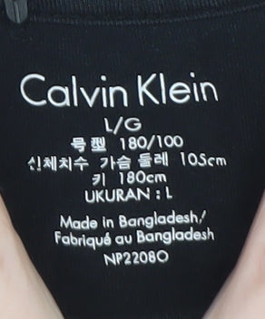 Mens UK Size L Calvin Klein Black  T-Shirt