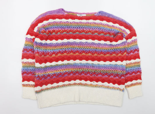 Next Womens Multicoloured Fair Isle Knit Pullover Jumper L