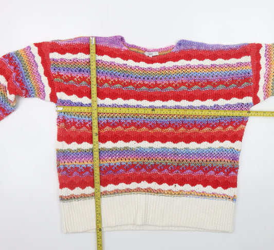 Next Womens Multicoloured Fair Isle Knit Pullover Jumper L
