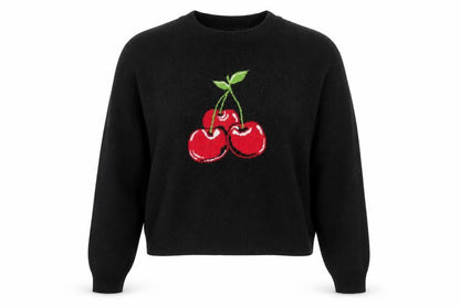 Vigoss Womens Black Cherry Knit Pullover Jumper Size 14