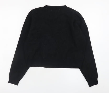 Vigoss Womens Black Cherry Knit Pullover Jumper Size 14