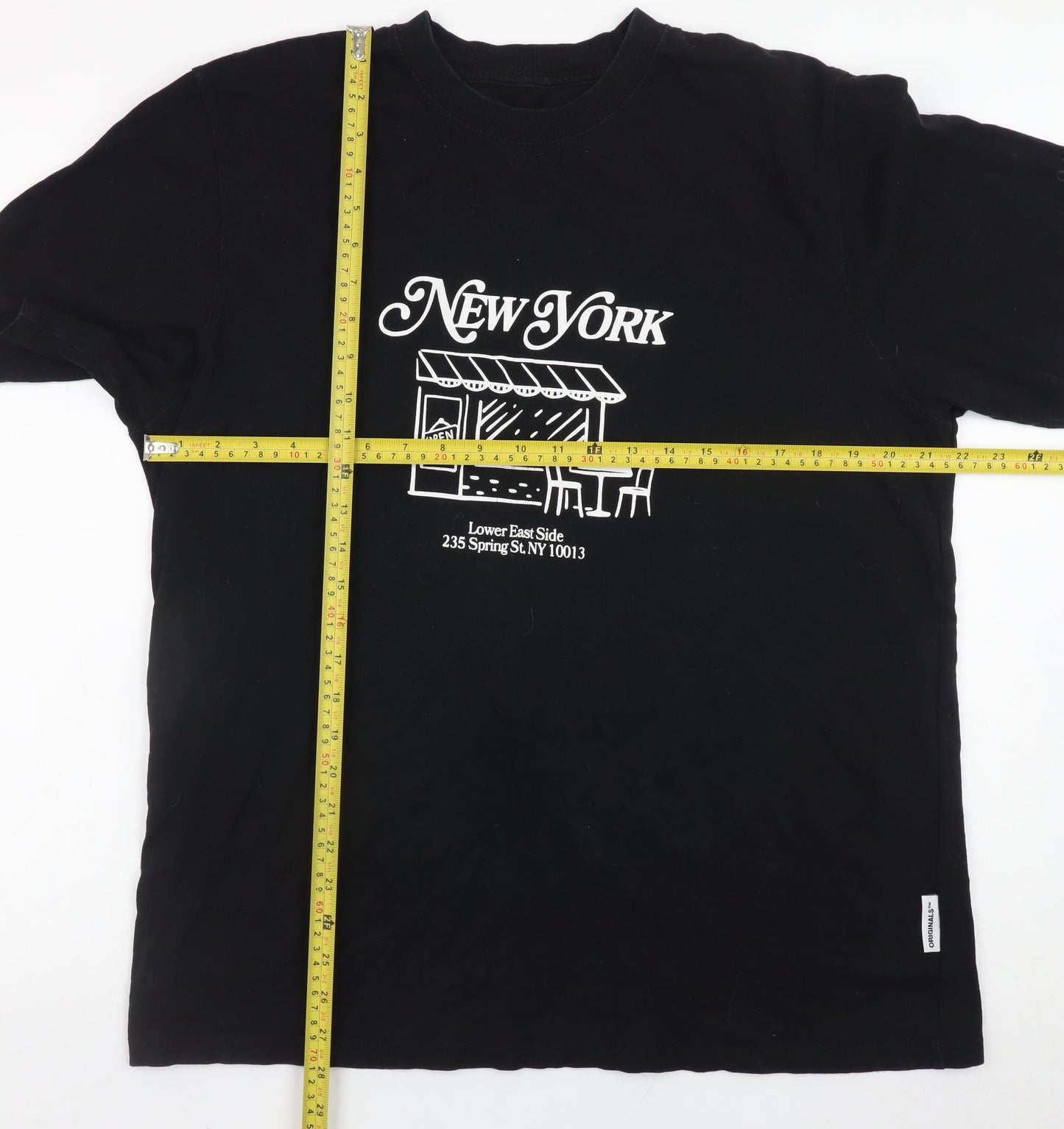 Mens UK Size XL JACK & JONES Black  T-Shirt
