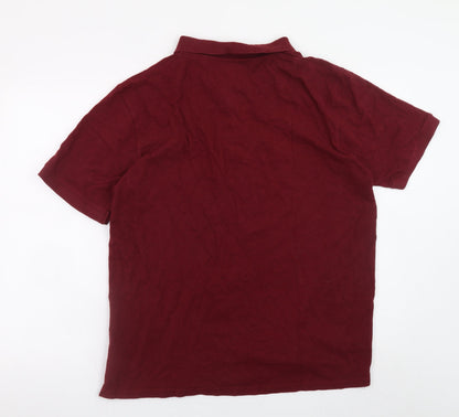 Lyle & Scott Men's Red 2XL Cotton Polo Shirt Short Sleeve Casual