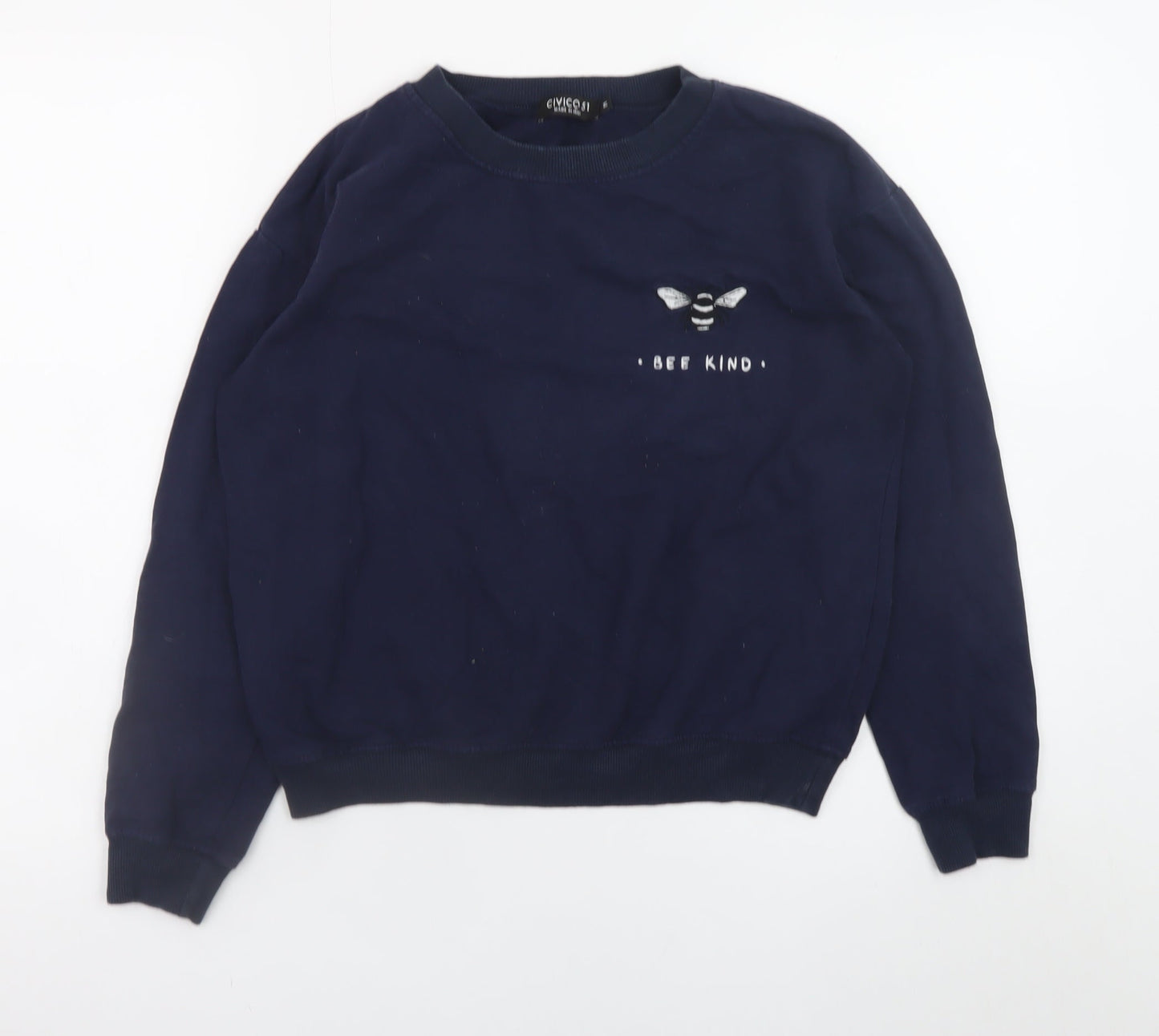 Womens UK Size M Civico 51 Blue Pullover Sweatshirt