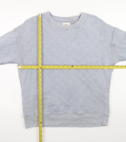Unisex Adults UK Size S Hush Grey Pullover Sweatshirt