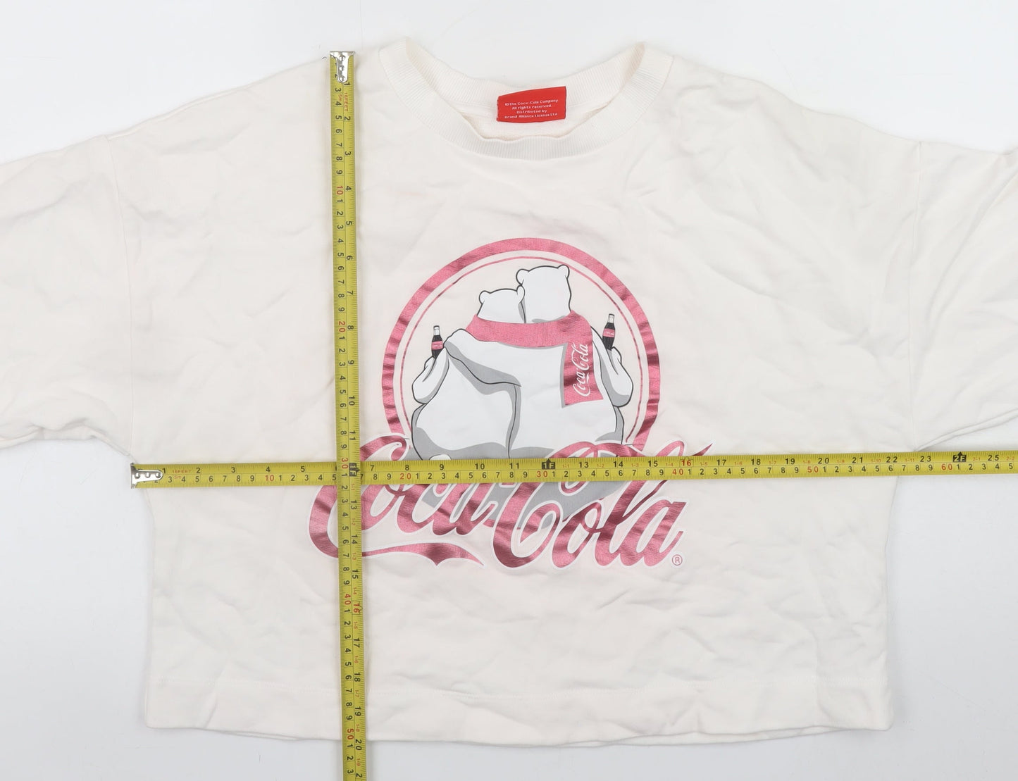 Womens UK Size L NEXT White Pullover Sweatshirt