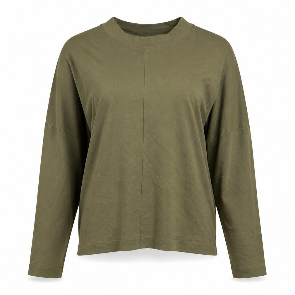 Womens UK Size L Mango Green Basic T-Shirt