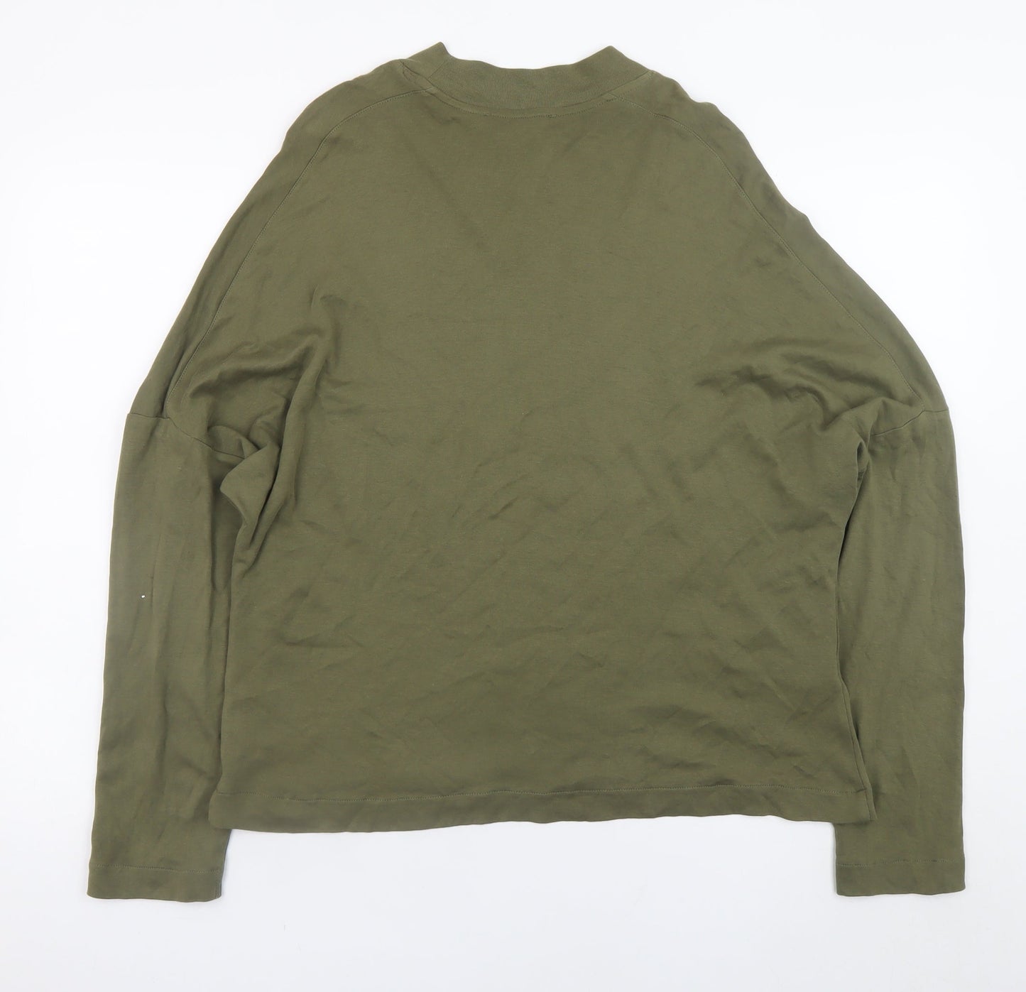Womens UK Size L Mango Green Basic T-Shirt