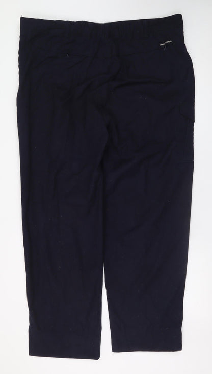 Mens UK Size 20 Craghoppers Regular Fit Cargo Black Trousers