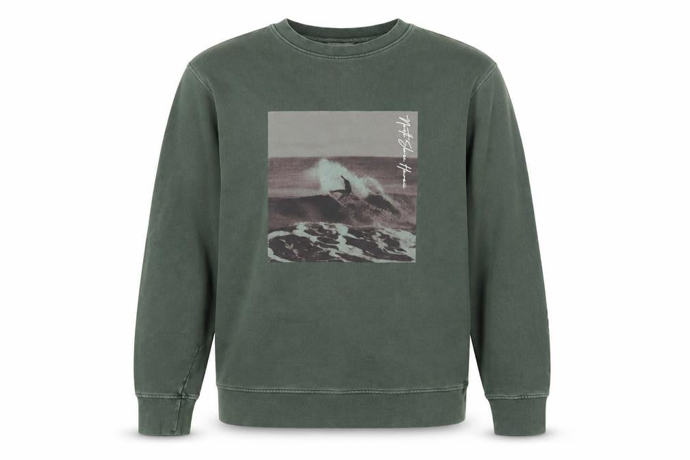 Mens UK Size L Marks and Spencer Green Pullover Sweatshirt