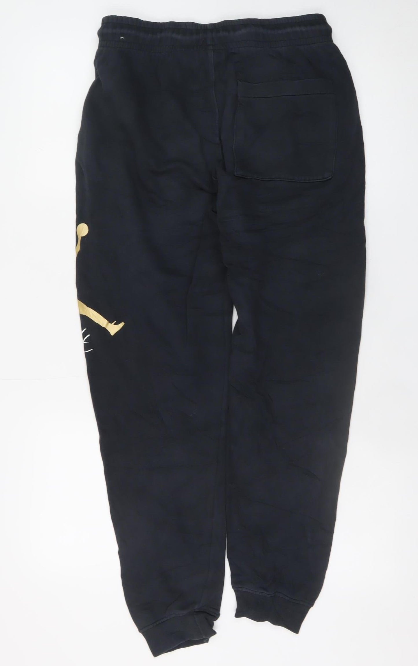 Mens UK Size S Jordan Regular Fit Sweatpants Black Trousers