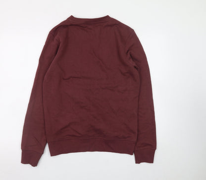 Mens UK Size S JACK & JONES Red Pullover Sweatshirt