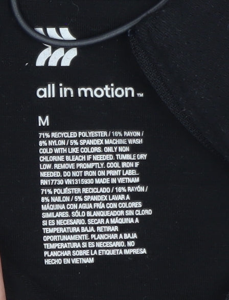 Mens UK Size M All in Motion Black Pullover Sweatshirt