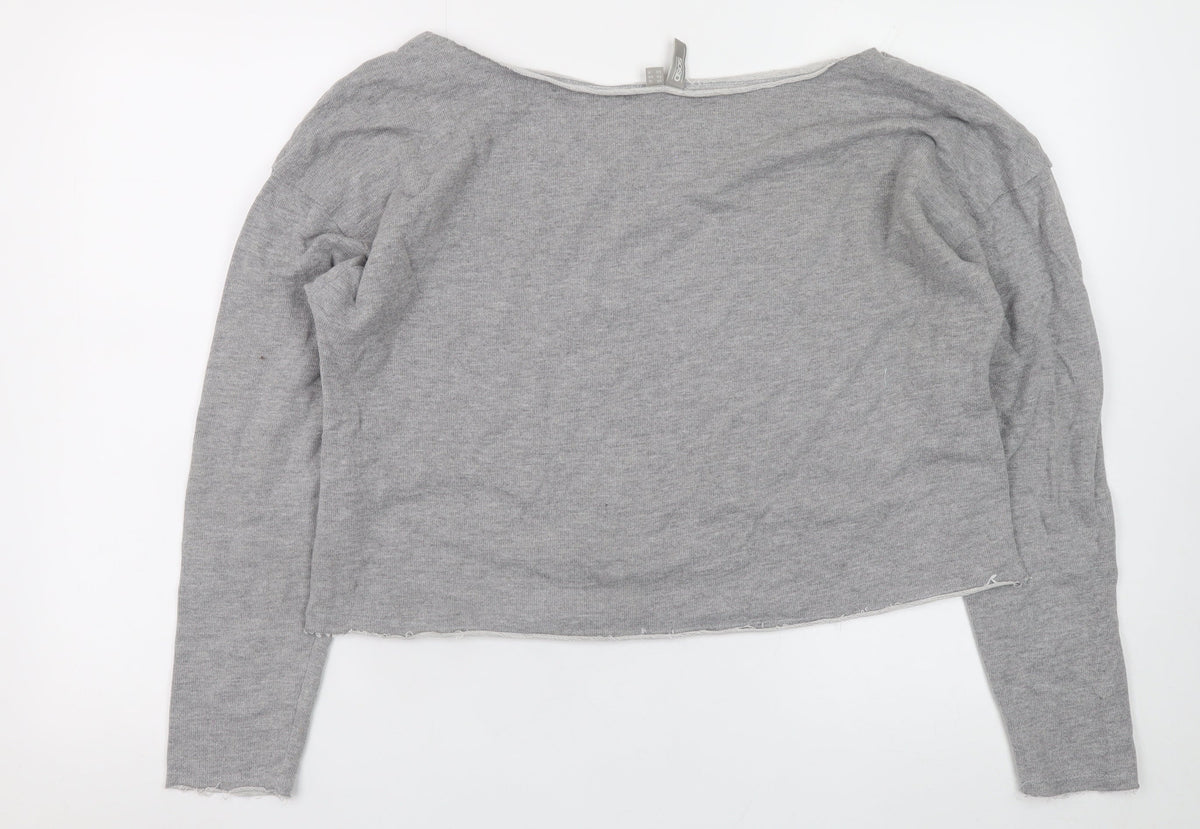 Womens UK Size 12 ASOS Grey Basic T-Shirt