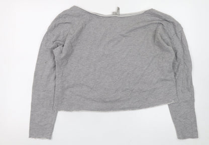 Womens UK Size 12 ASOS Grey Basic T-Shirt