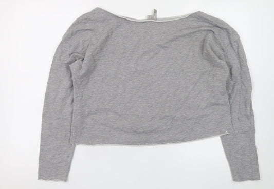 Womens UK Size 12 ASOS Grey Basic T-Shirt
