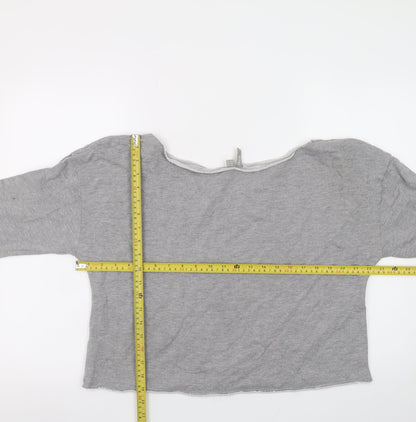 Womens UK Size 12 ASOS Grey Basic T-Shirt