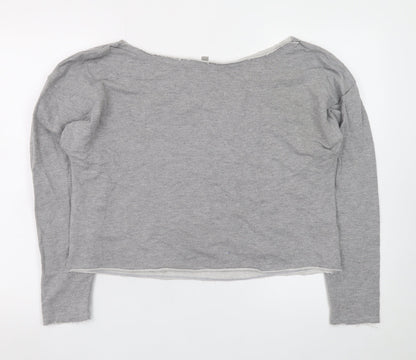 Womens UK Size 12 ASOS Grey Basic T-Shirt