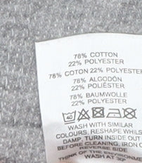 Womens UK Size 12 ASOS Grey Basic T-Shirt