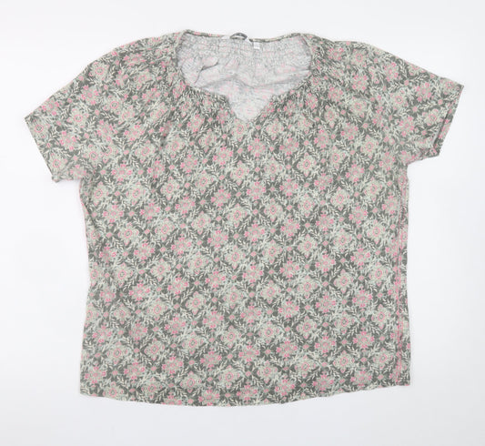 Womens UK Size 18-20 ISLE Pink Tunic Blouse