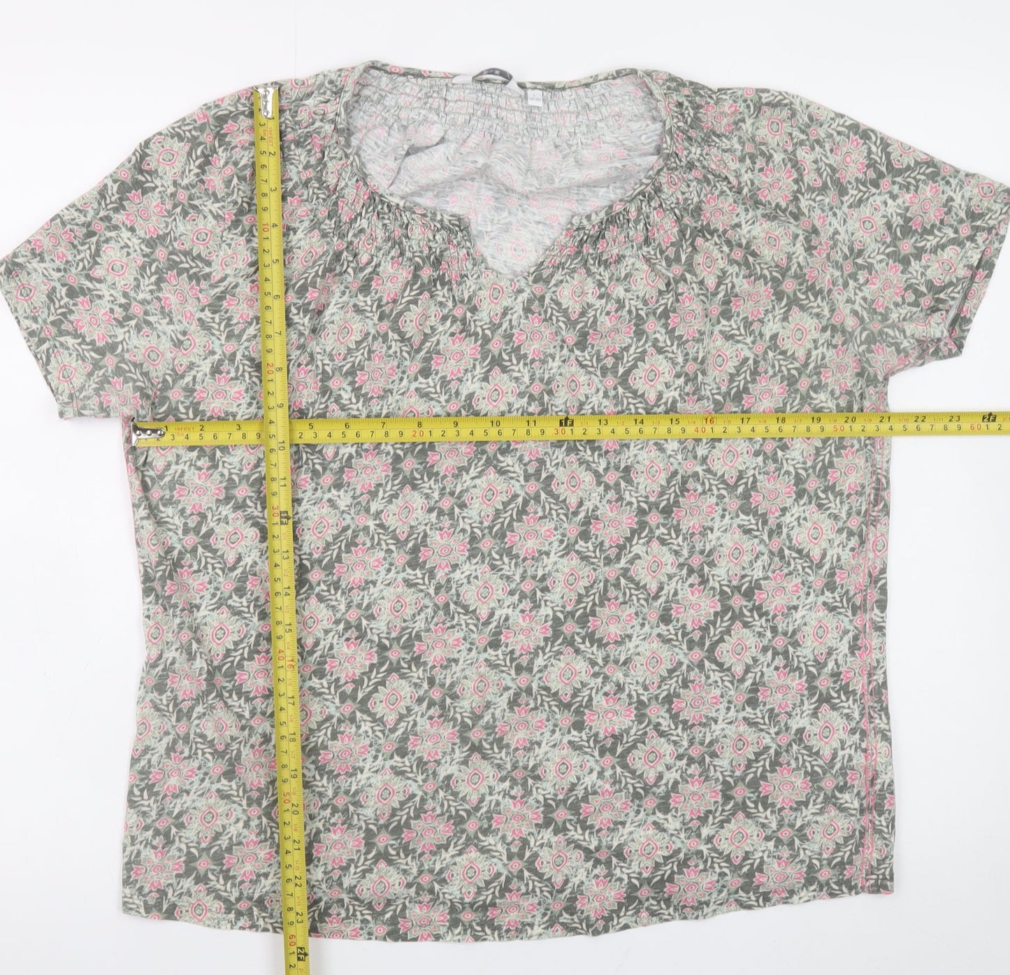 Womens UK Size 18-20 ISLE Pink Tunic Blouse