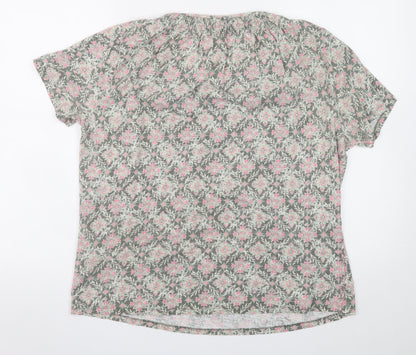 Womens UK Size 18-20 ISLE Pink Tunic Blouse