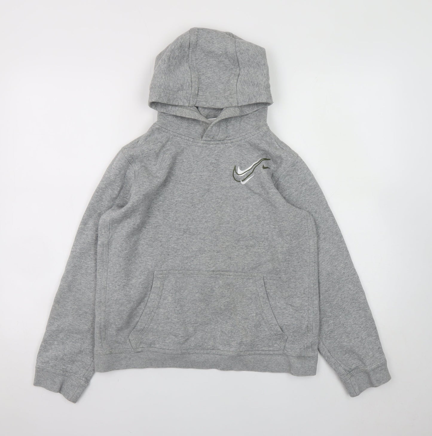 Teens UK Size XL Nike Grey Pullover Hoodie