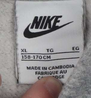 Teens UK Size XL Nike Grey Pullover Hoodie