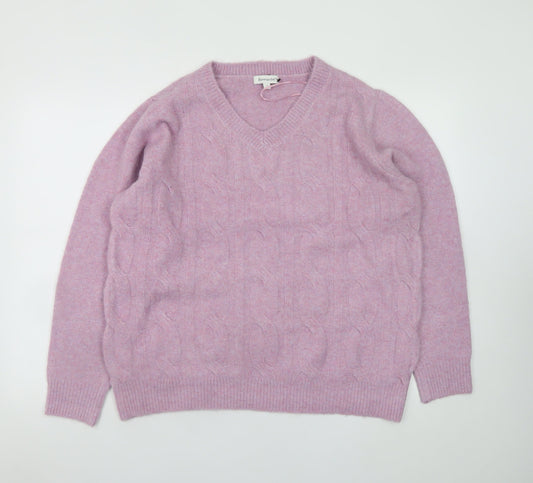 Womens UK Size 18 Bonmarché Pink Pullover Jumper